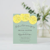 Papier Invitation à la douche nuptiale Citrus Budget (Debout devant)