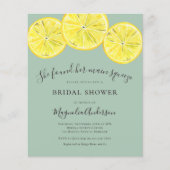 Papier Invitation à la douche nuptiale Citrus Budget (Devant)