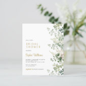 Papier Invitation à la douche nuptiale dans une forêt ver (Debout devant)