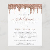 Papier Invitation à la douche nuptiale des Roses du budge (Devant)
