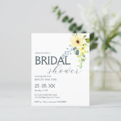 Papier Invitation à la douche nuptiale économique simple (Debout devant)