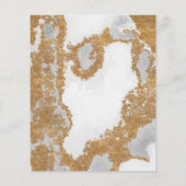 Papier Invitation à la douche nuptiale en marbre Budget (Dos)