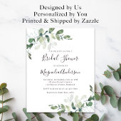 Papier Invitation à la douche nuptiale Eucalyptus Budget