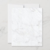 Papier Invitation à la douche nuptiale Eucalyptus en marb (Dos)