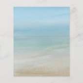 Papier Invitation à la douche nuptiale fleurie de plage B (Dos)