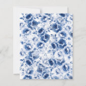 Papier Invitation à la douche nuptiale Florale Budget (Dos)