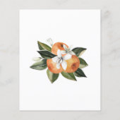 Papier Invitation à la douche nuptiale Orange (Dos)