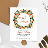 Papier Invitation à la douche nuptiale Orange