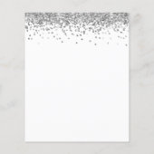 Papier Invitation à la douche nuptiale Parties scintillan (Dos)