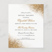 Papier Invitation à la douche nuptiale Parties scintillan (Devant)