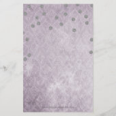 Papier Invitation à la douche nuptiale Purple Confetti Bu (Dos)