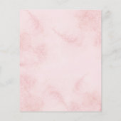 Papier Invitation à la douche nuptiale rose pâle (Dos)