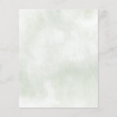 Papier Invitation à la douche nuptiale rose rose de l'âge (Dos)