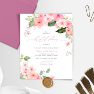 Papier Invitation à la douche nuptiale verte Blush & Sage