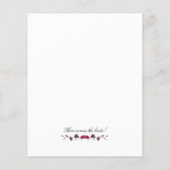 Papier Invitation à la douche nuptiale violette budget (Dos)
