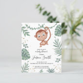 Papier Invitation à la douche pour bébé garçon heureux si (Debout devant)