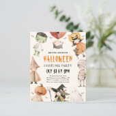 Papier Invitation à la fête costumée de l'Halloween pour  (Debout devant)