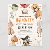 Papier Invitation à la fête costumée de l'Halloween pour  (Devant)