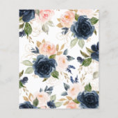 Papier Invitation à la fête d'anniversaire Budget Rose, M (Dos)