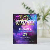 Papier Invitation à la fête d'anniversaire des ados de né (Debout devant)