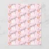 Papier Invitation à la fête d'anniversaire Donut sweet on (Dos)