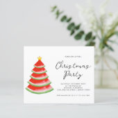 Papier Invitation à la fête de Noël (Debout devant)