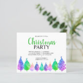 Papier Invitation à la fête de Noël Budget (Debout devant)