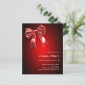 Papier Invitation à la fête de Noël de l'arc rouge (Debout devant)