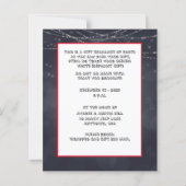Papier Invitation à la fête de Noël éléphant blanc (Dos)