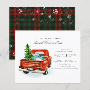 Papier Invitation à la fête de Noël en entreprise pour le