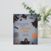 Papier Invitation à la fête d'Halloween (Debout devant)
