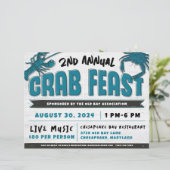 Papier Invitation à la fête du crabe (Debout devant)