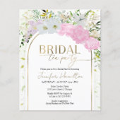Papier Invitation à la fête du thé nuptial (Devant)
