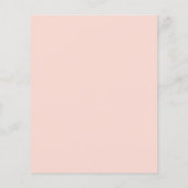 Papier Invitation à la nuptiale à budget de pêche florale (Dos)