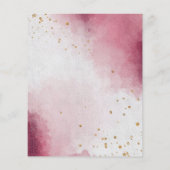 Papier Invitation à la nuptiale d'huile d'or de Bourgogne (Dos)