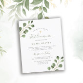 Papier Invitation à la première communion sacrée de l'euc