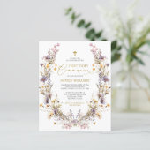 Papier Invitation à la première communion sainte des Fleu (Debout devant)