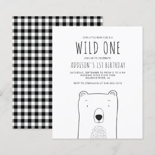 Papier Invitation à la première fête d'anniversaire de l'