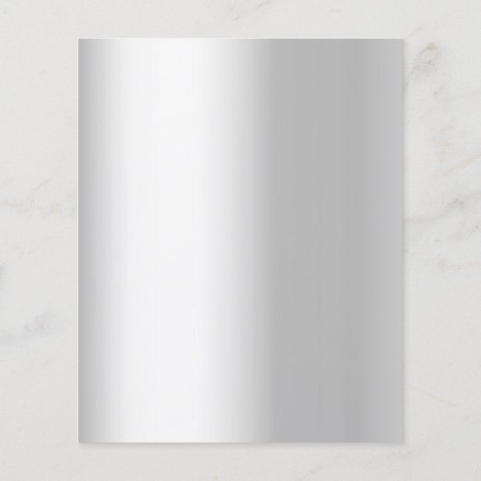 Papier Invitation à la réception de mariage bleu argent (Dos)