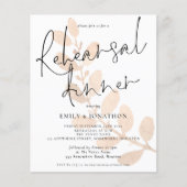 Papier Invitation à la répétition des Mariages du budget  (Devant)