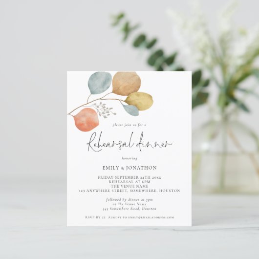 Papier Invitation à la répétition des Mariages du budget (Debout devant)