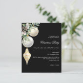 Papier Invitation à la soirée de Noël de la société Black (Debout devant)