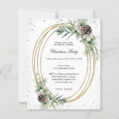 Papier Invitation à la soirée de Noël de la société QR co (Devant)