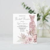 Papier Invitation à la tenue de Fête des mariées Mariage  (Debout devant)