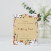 Papier Invitation à l'action de grâces du Citrouille du b (Debout devant)