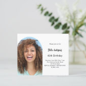 Papier Invitation à l'anniversaire de l'arc photo (Debout devant)