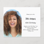 Papier Invitation à l'anniversaire de l'arc photo (Devant)