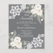 Papier Invitation à l'anniversaire du 25e anniversaire de (Devant)