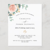 Papier Invitation à l'anniversaire du 50e anniversaire de (Devant)