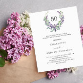 Papier Invitation à l'anniversaire du mariage du budget L